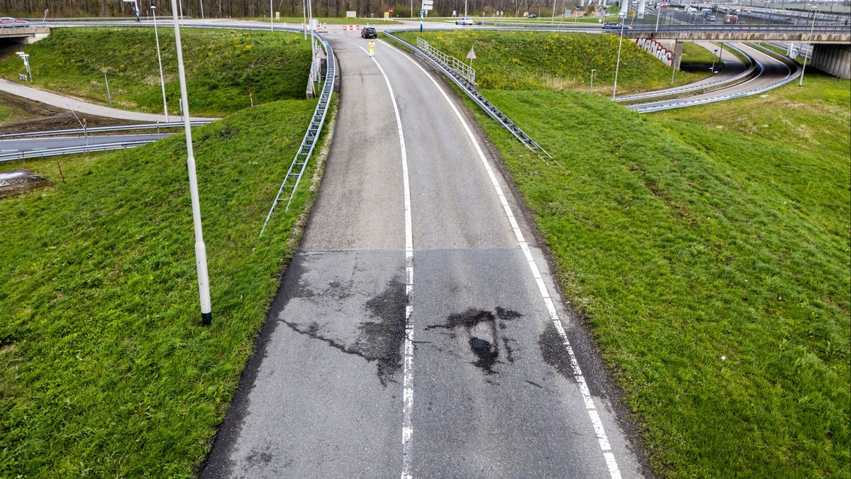 Schade aan snelweg A4 wordt aankomende nacht hersteld