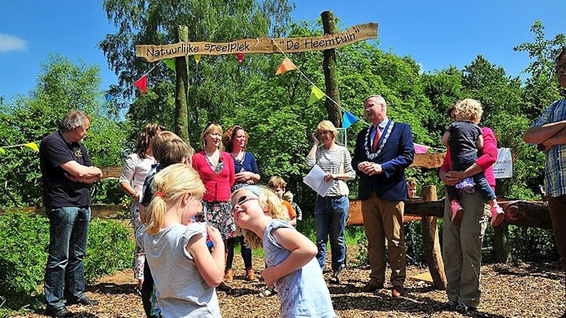 Burgemeester Heidema opende de speelplek