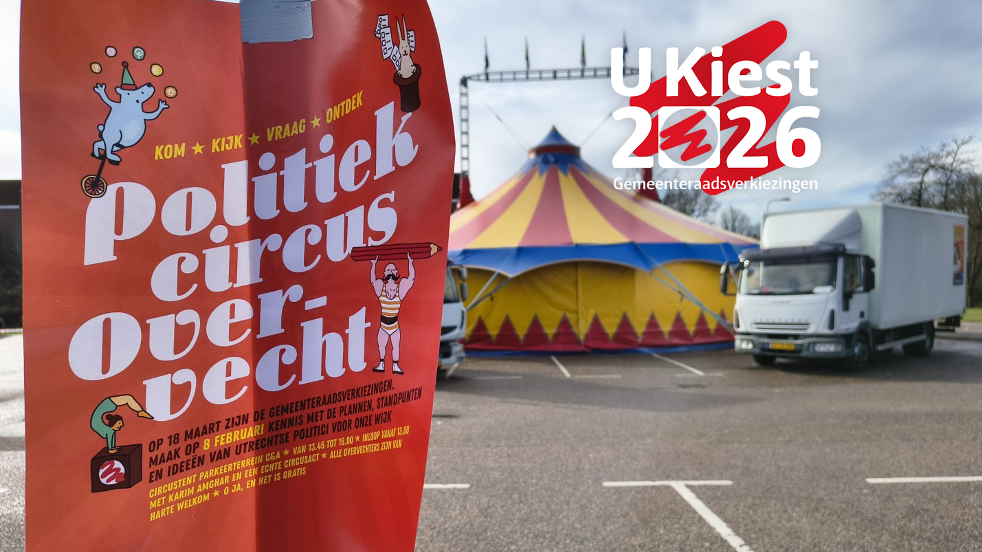 Circustent moet inwoners naar het stemhokje krijgen: 'Opkomst is hier laag'