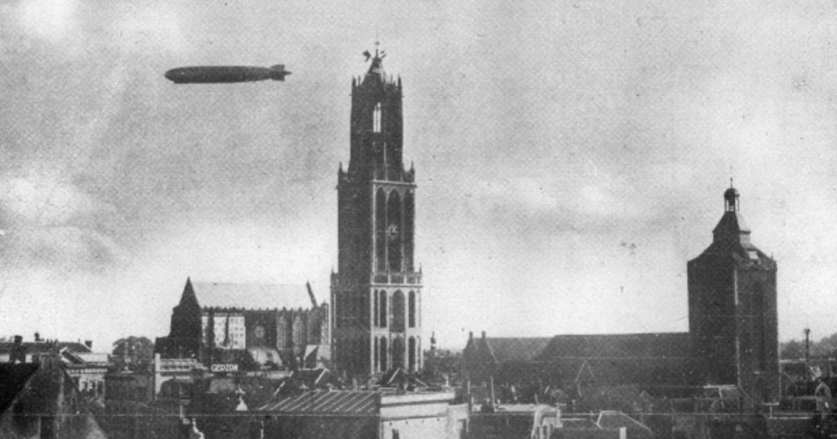 De zeppelin kwam toch niet naar Utrecht, maar in 1929 wel