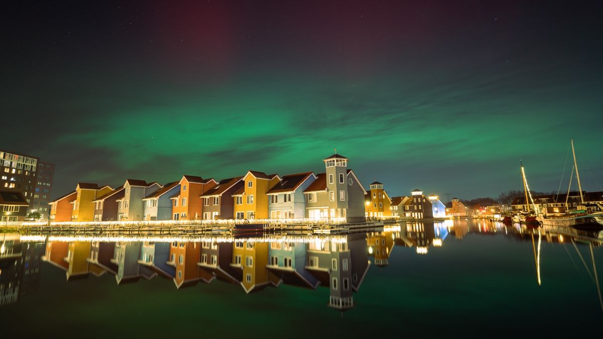Noorderlicht zorgt voor sensationeel schouwspel boven Groningen