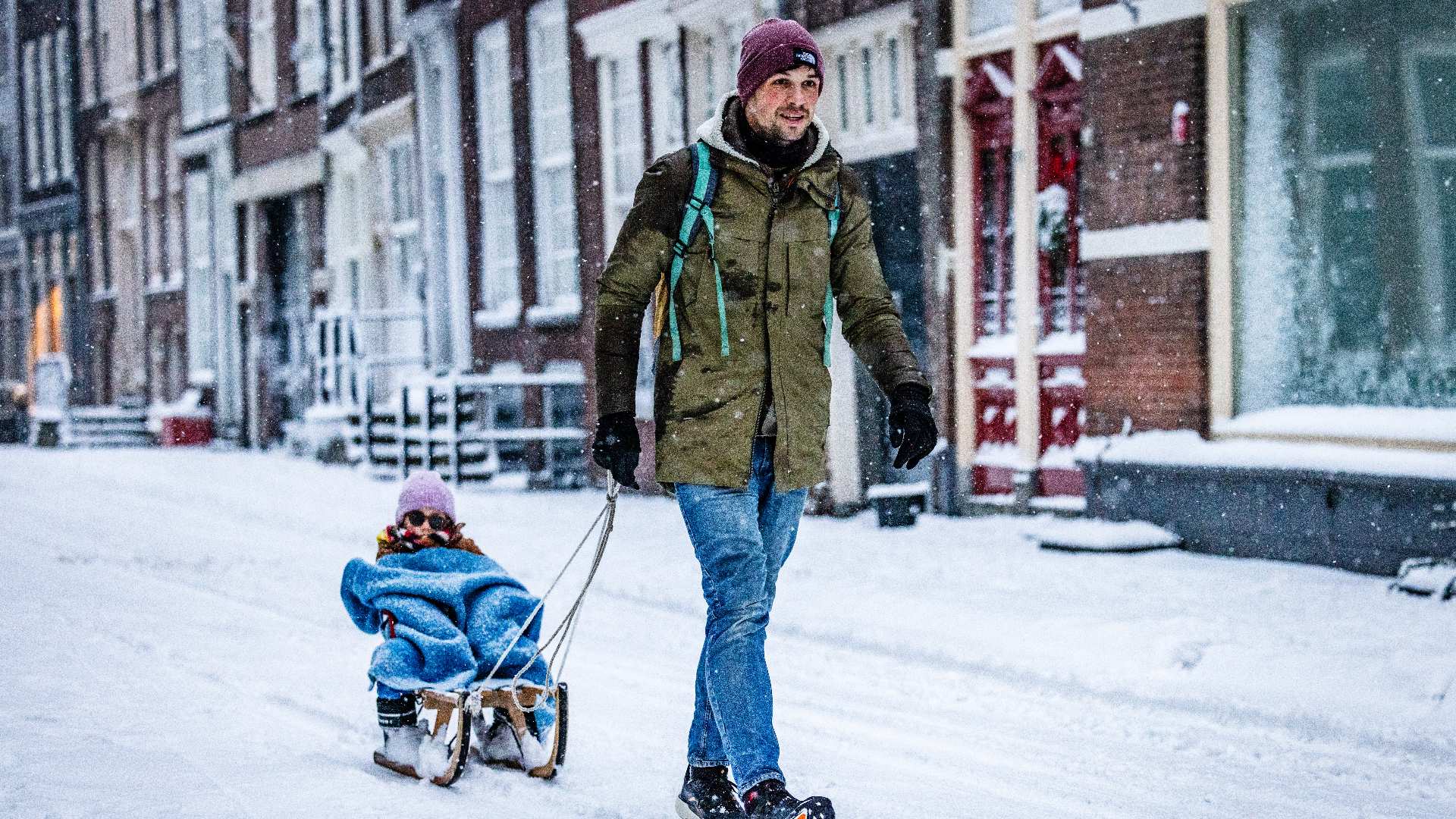 Sneeuw in Dordrecht eerder deze maand
