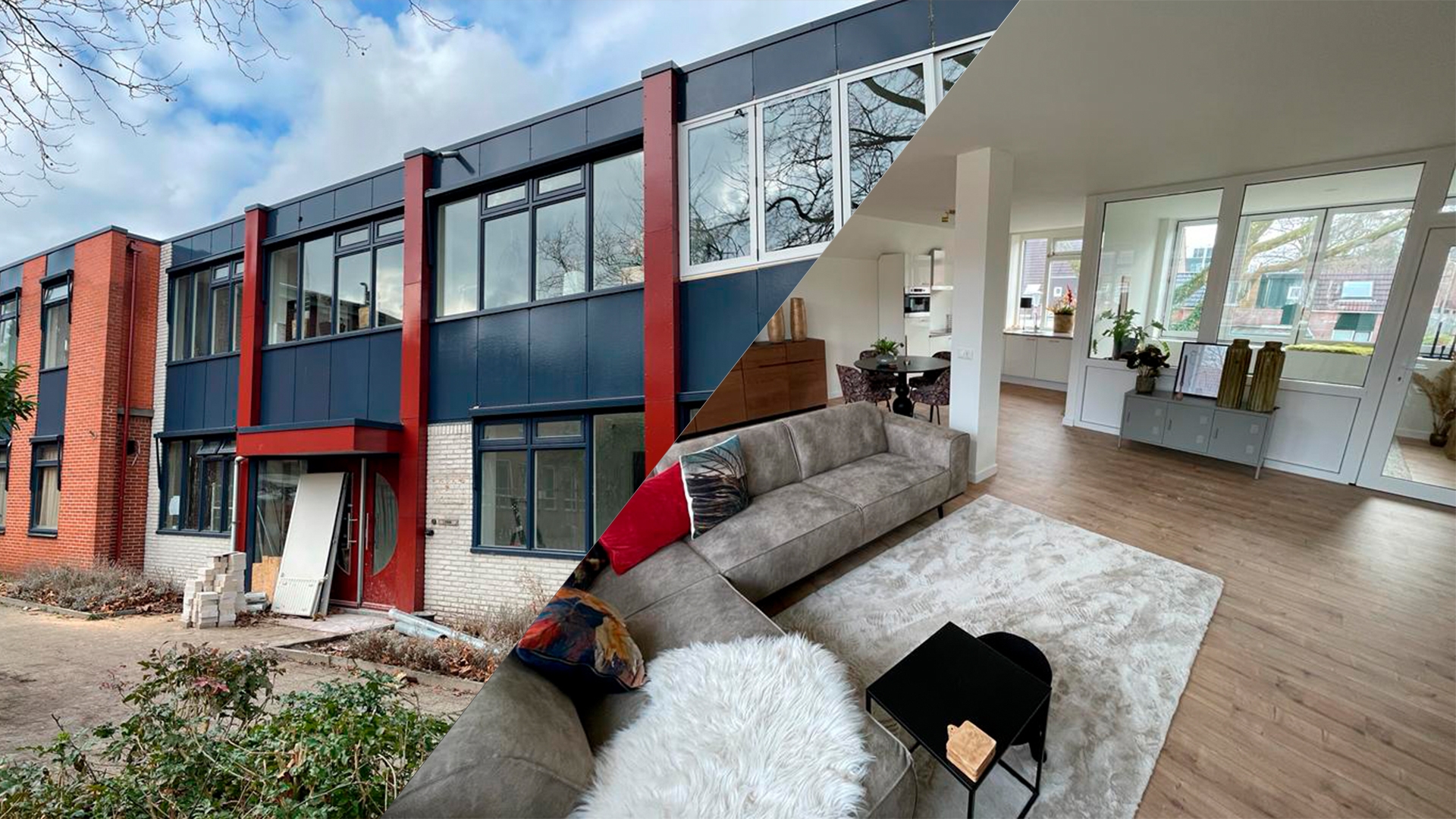 Een oud kantoorpand wordt getransformeerd tot woonvorm met ruime appartementen