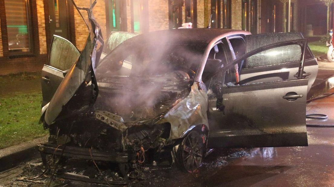 Autobrand in Zwolle