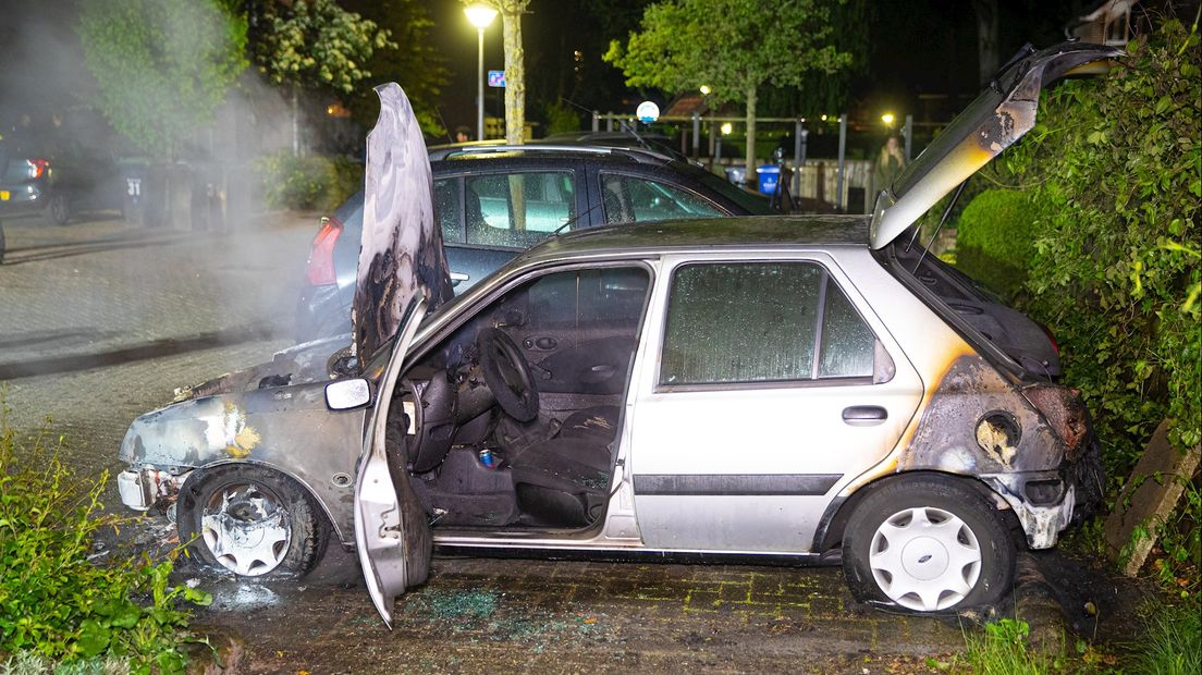 Autobrand in de Wayerkamp