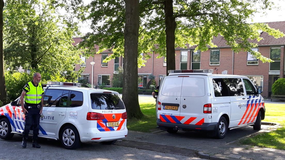 Politie-inzet bij de woning van de man (Rechten: Persbureau Meter)