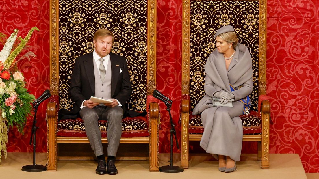 De troonrede wordt voorgedragen door de koning