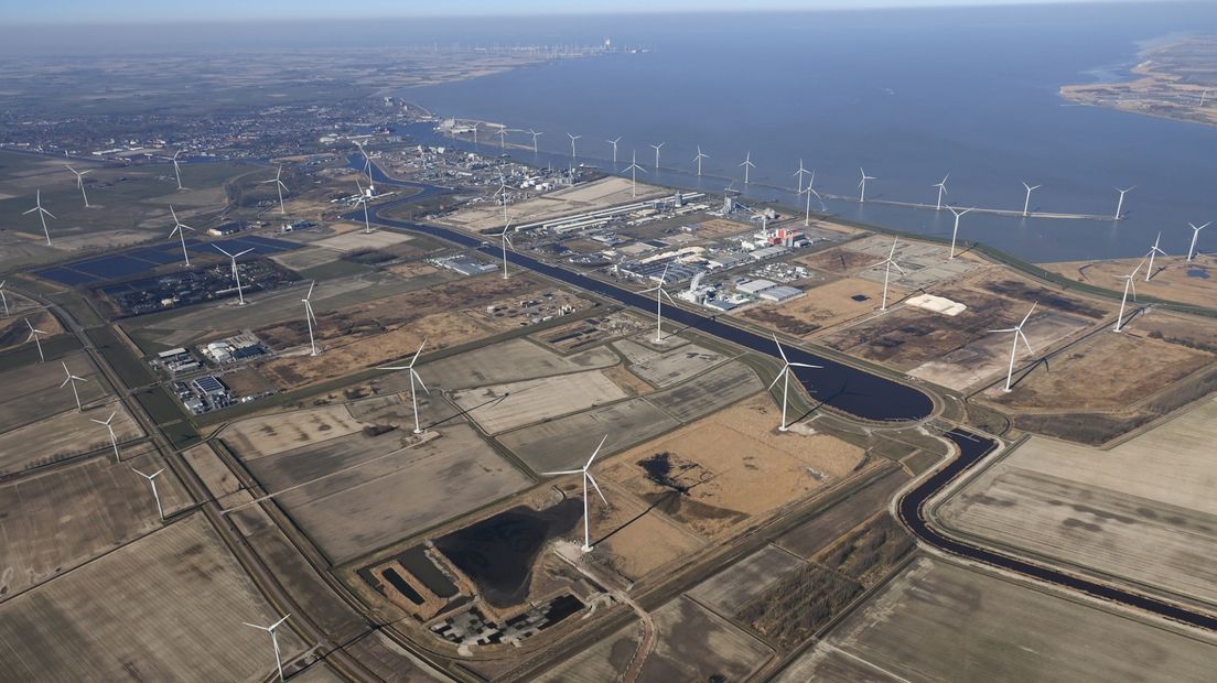 Industrieterrein Oosterhorn vanuit de lucht