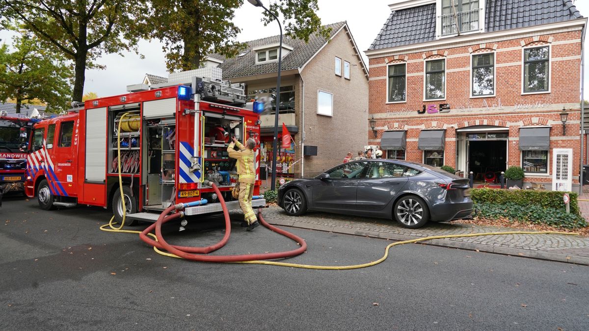 Kleine brand bij juwelier in Zuidlaren