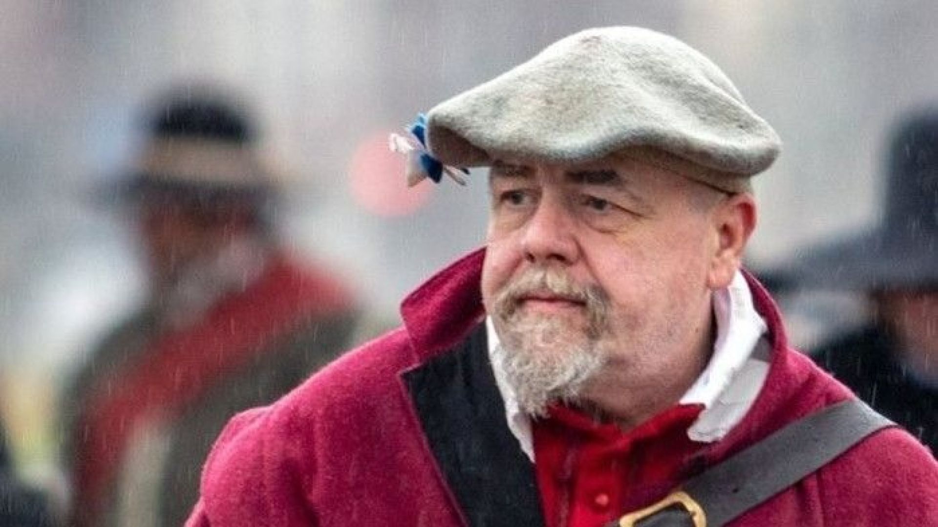 Re-enactor Mark Scoular.