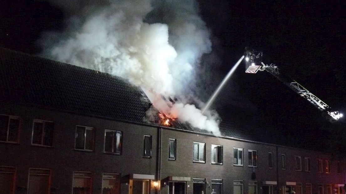 Uitslaande brand in woning in Almelo