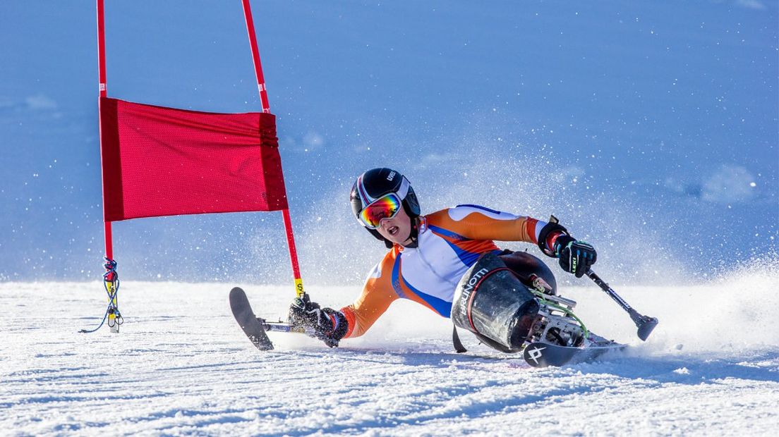 Jeroen Kampschreur tijdens een trainingskamp in Hintertux. 