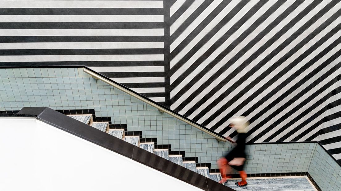 Muurschildering Sol LeWitt in Gemeentemuseum