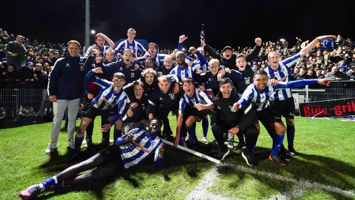 Sfeeractie bij Quick Boys voorafgaand stunt tegen NAC Breda In de Hekken Sfeeractie bij Quick Boys voorafgaand stunt tegen NAC Breda In de Hekken