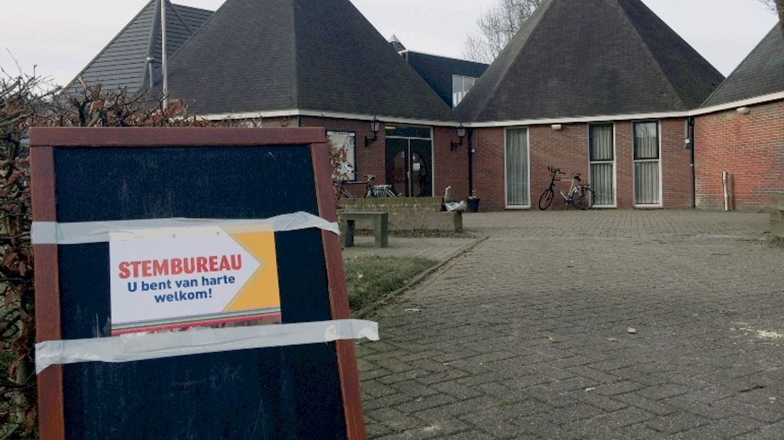 Het stembureau in Wijster (Rechten: Albert Slotboom/RTV Drenthe)