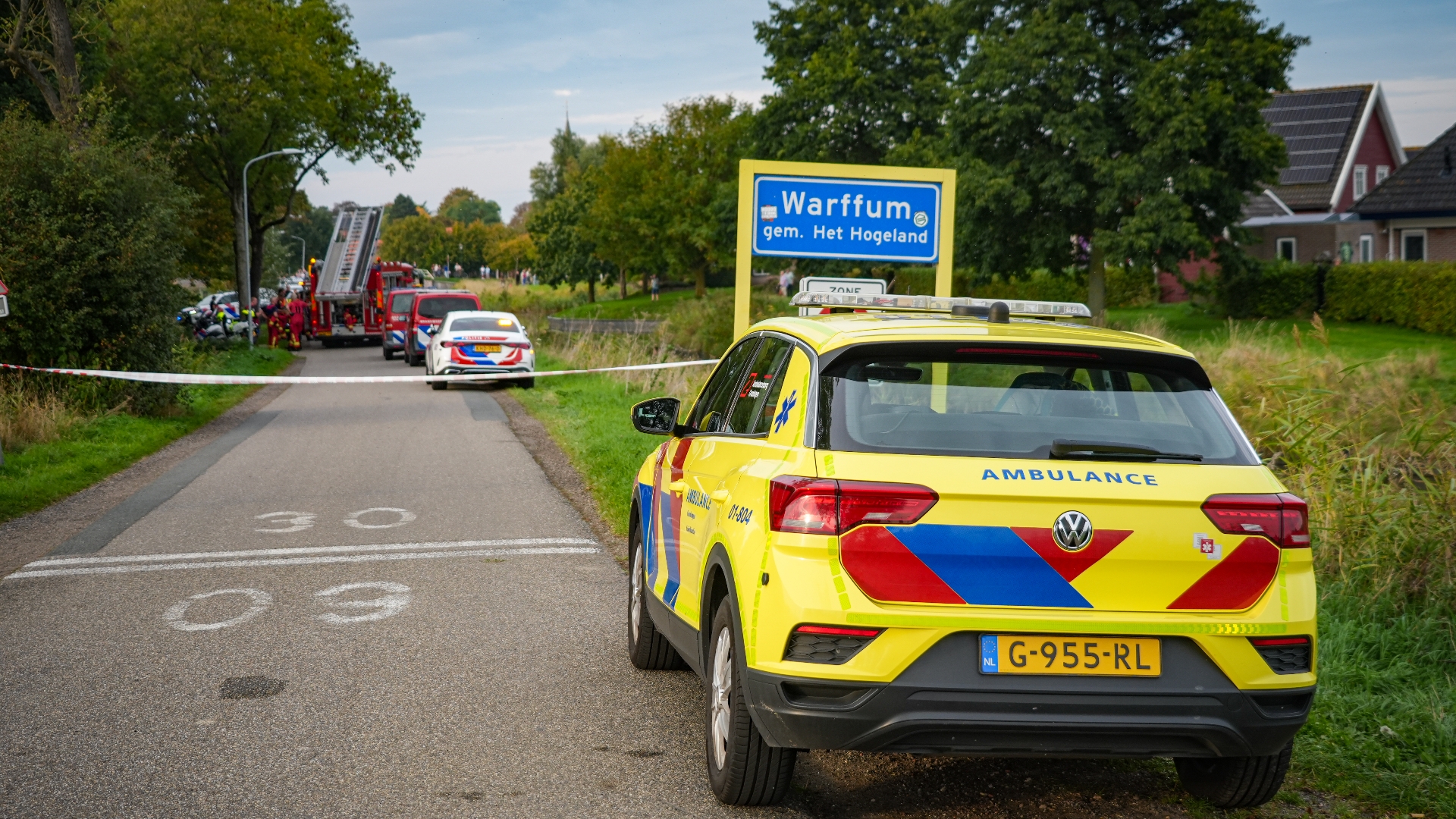 112-nieuws woensdag 30 september: Ernstig ongeval bij Warffum • Auto's botsen op kruising in Stad