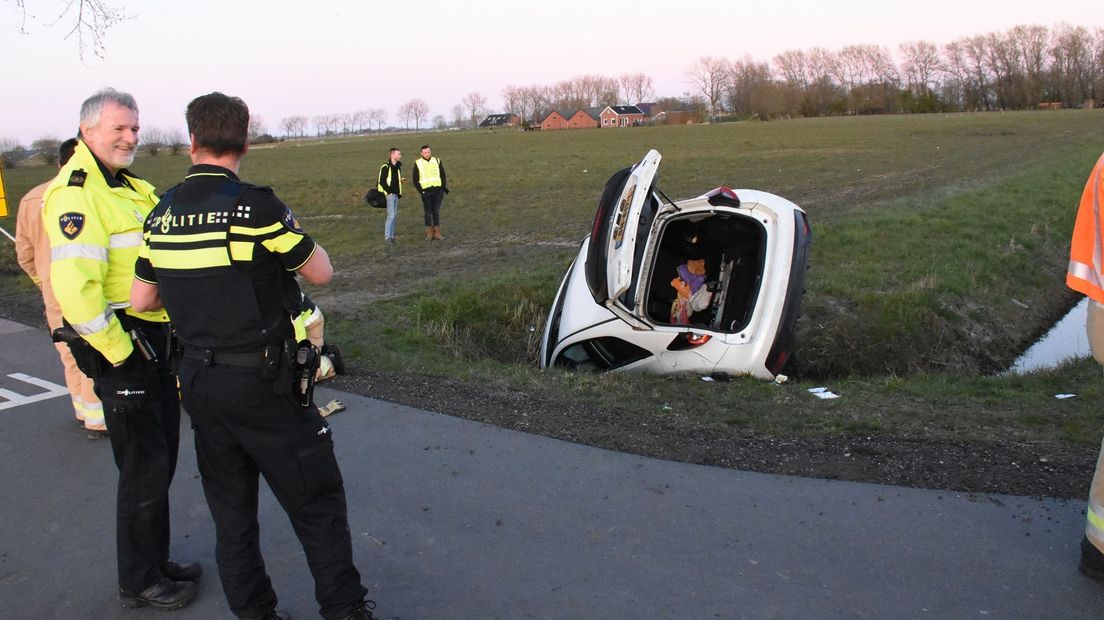 De veroordeelde man belandde op 31 maart in Ten Boer met zijn auto in de sloot