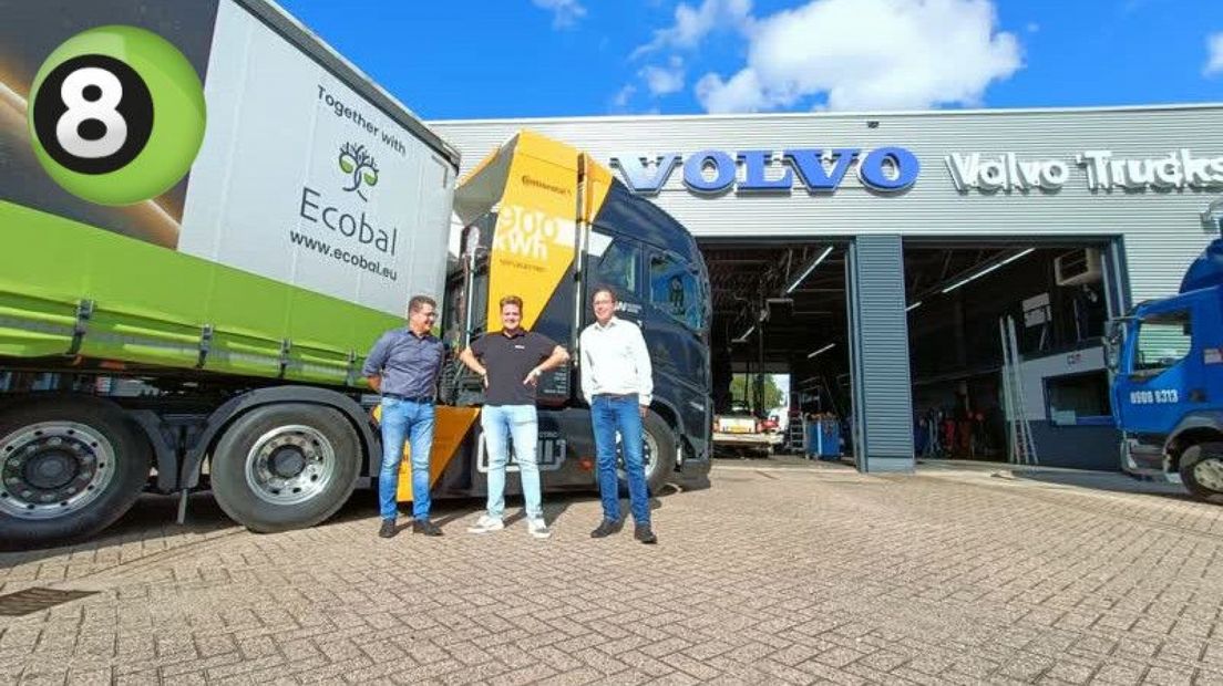 Een bedrijf in Ulft gaat proefrijden met een elektrische vrachtwagen.