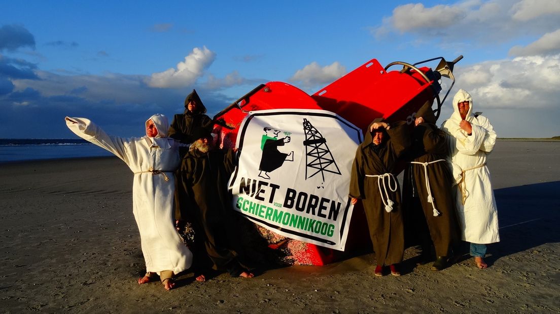 Een eerder protest tegen de gasboringen