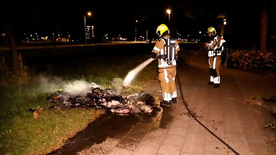 Motorrrijder omgekomen · meerdere afvalbranden
