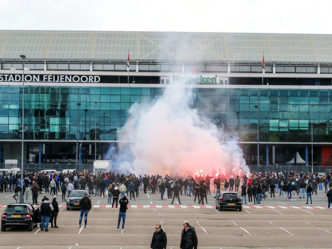 Supporters bij De Kuip