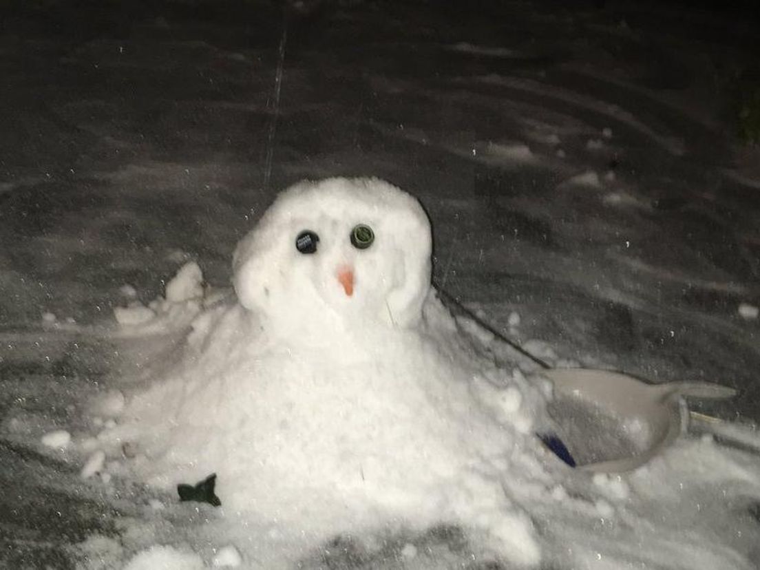 Dinsdag kunnen we sneeuwpopjes maken.