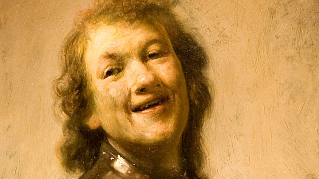 Aan de lach van Rembrandt te zien bestond er in 1628 nog geen studieschuld