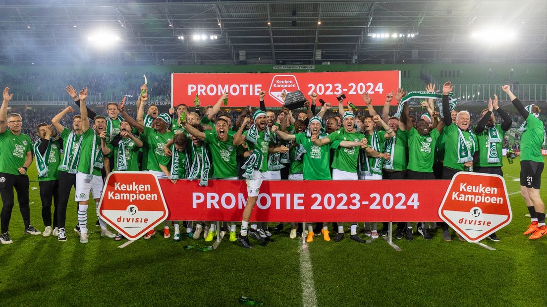 FC Groningen terug op het hoogste niveau: 'Deze club moet in de eredivisie spelen'