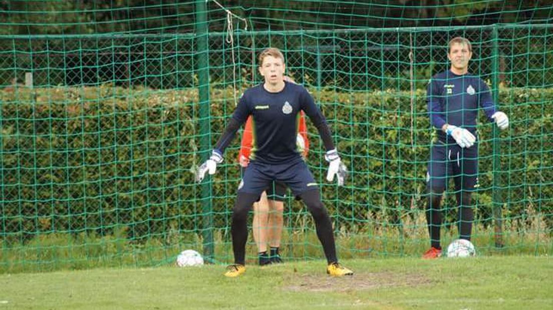 Lars Blijenberg in actie tijdens training