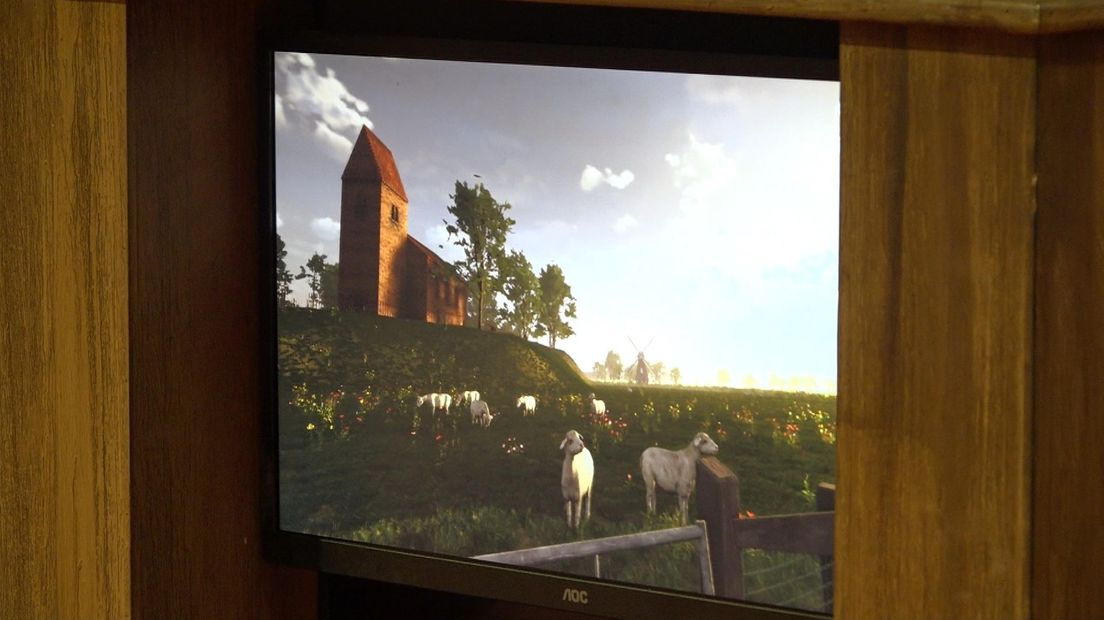 De bezoekers kunnen een virtuele wandeling maken