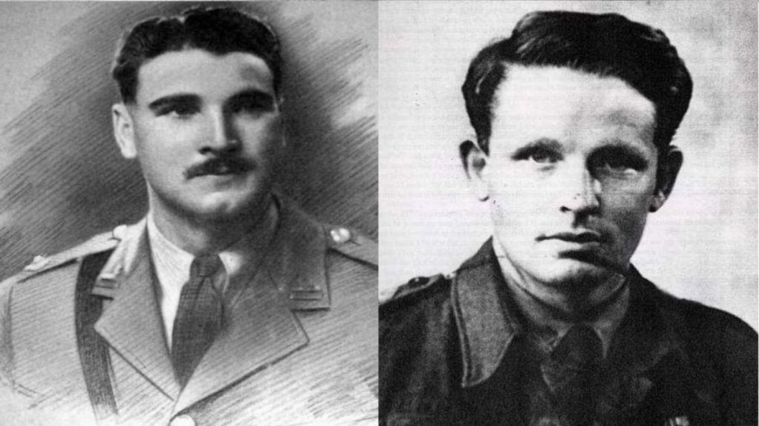 Bussel (l) en Cambier (r) streden in Market Garden maar liggen in Vorden begraven