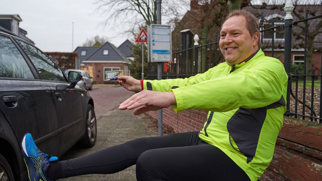 Earste dielnimmer Marijn Meijberg docht in oefening