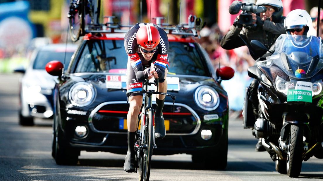 Tom Dumoulin in actie voor Team Giant-Alpecin