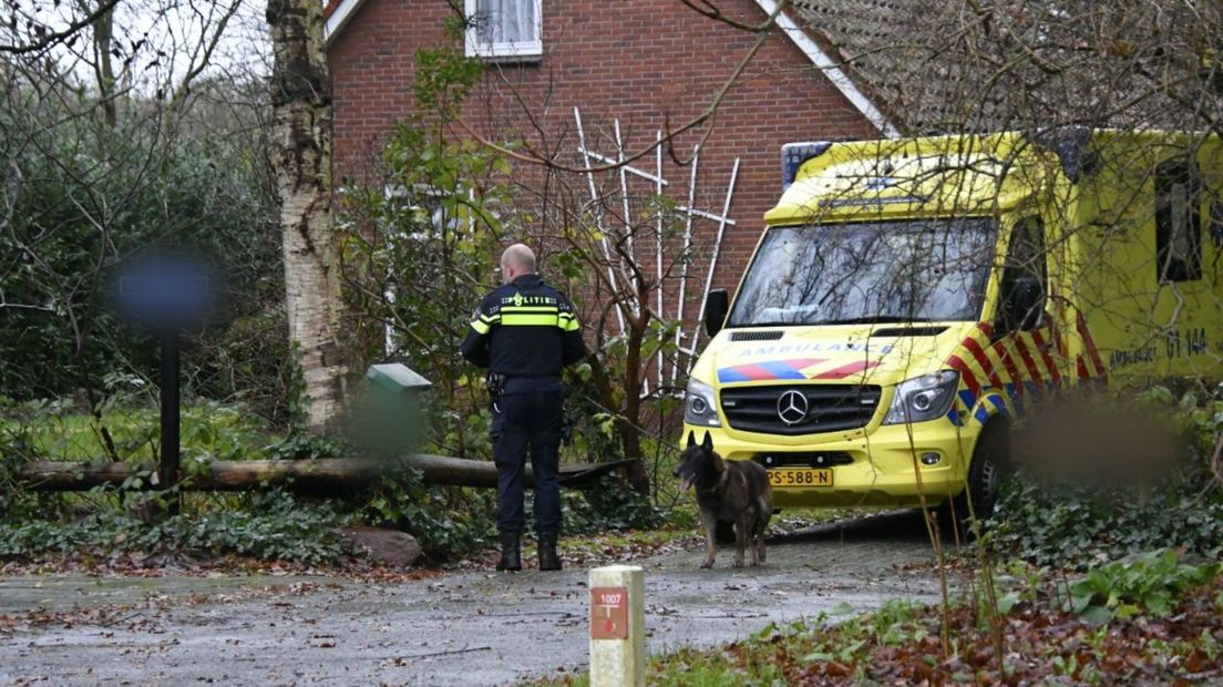 De overvallen woning in Haren
