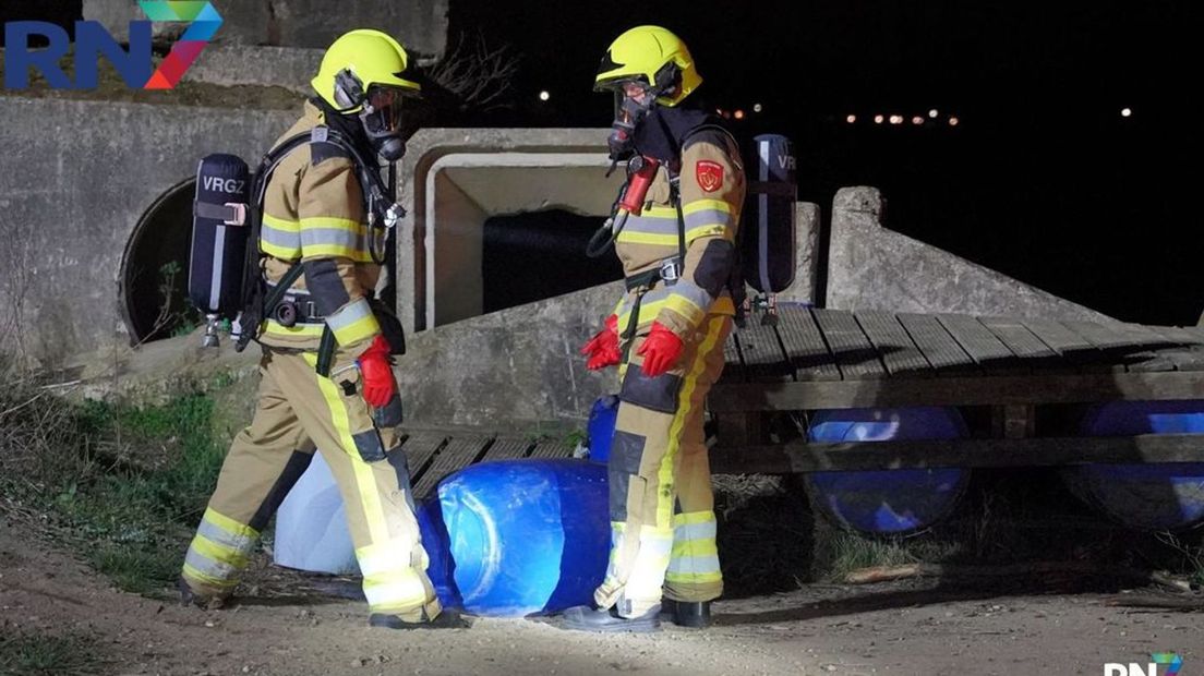 Vaten met chemisch afval gevonden bij Loonse Waard