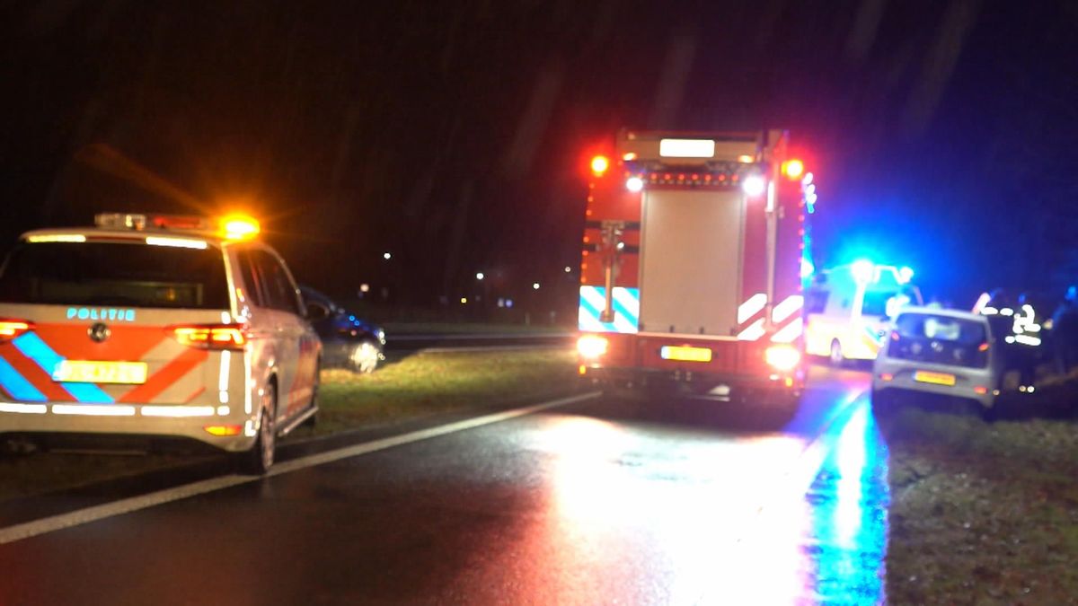 Automobilist gewond bij ongeluk op N34 bij Exloo
