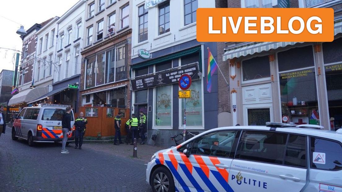 De politie in actie in Nijmegen.