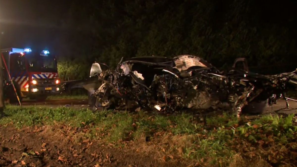 Auto tegen boom in Roggel, twee broers gewond