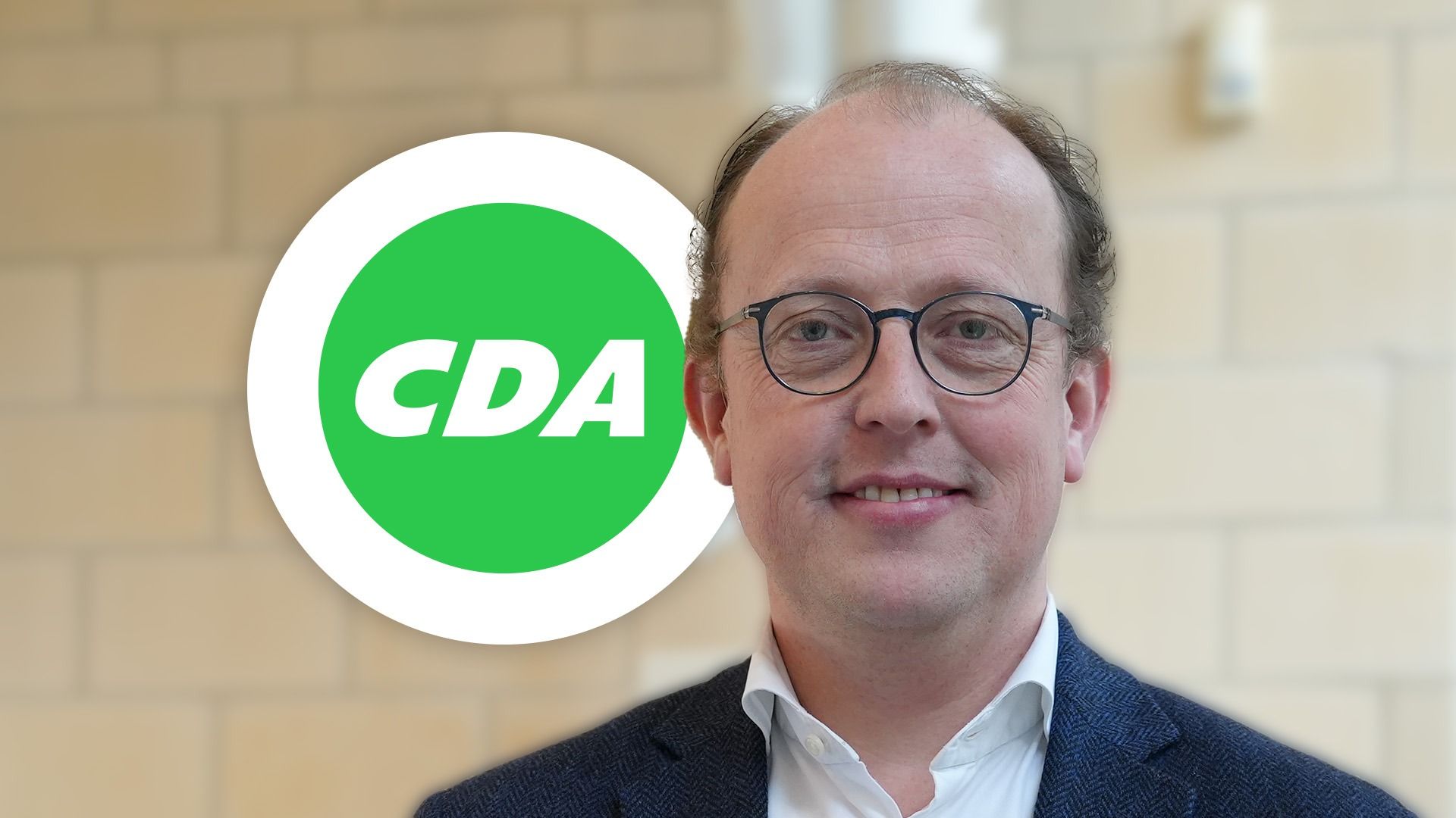 Lijsttrekker Friso Douwstra van het CDA