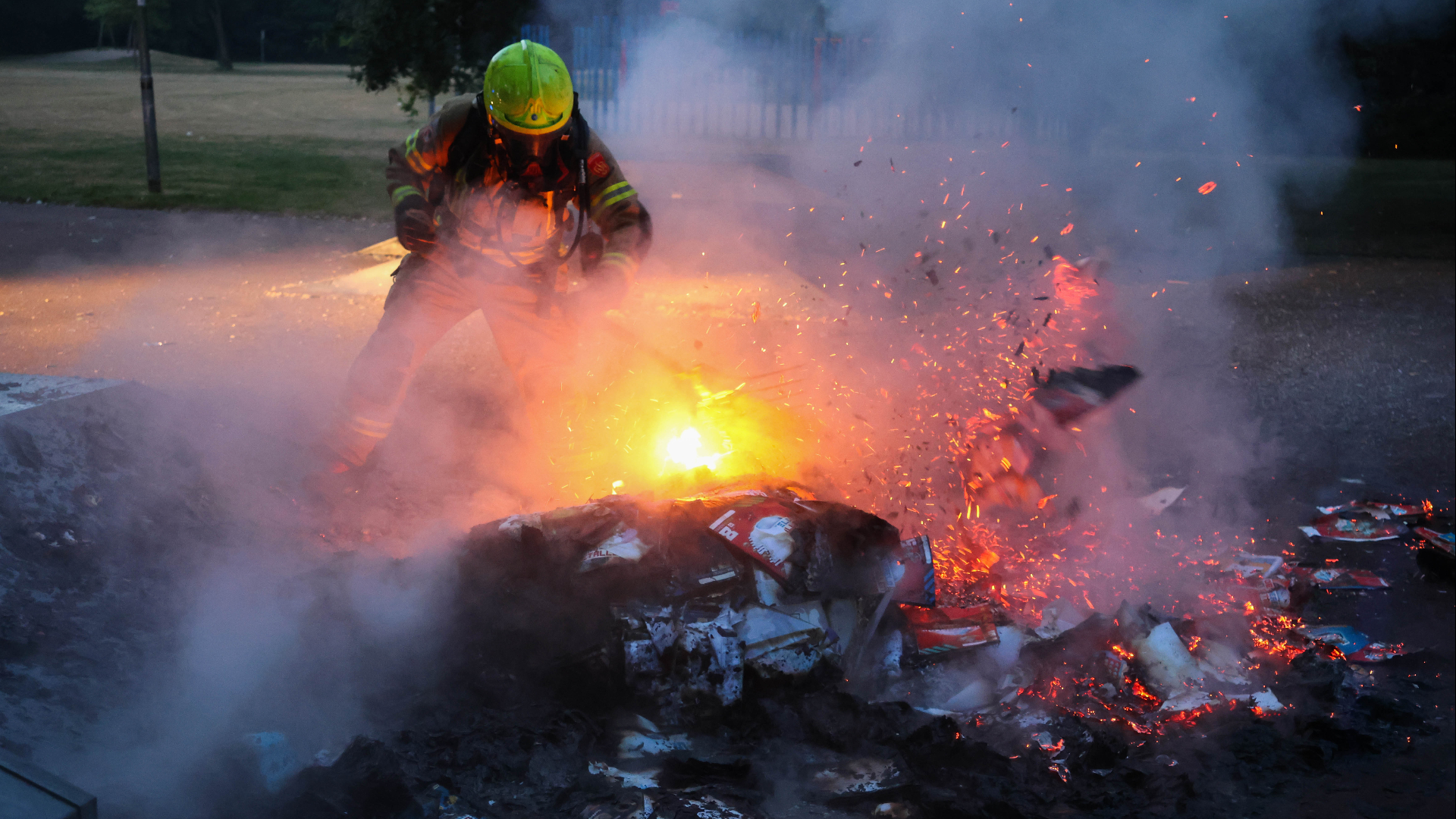 De brandweer had de brand snel onder controle
