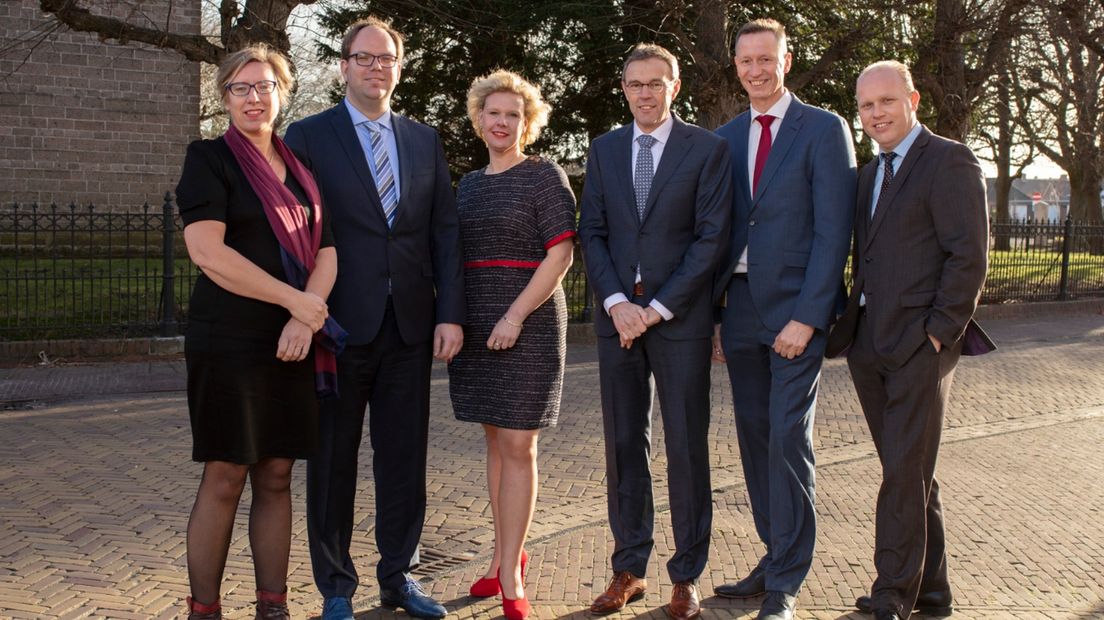 Het college van burgemeesters en wethouders Het Hogeland (archieffoto)