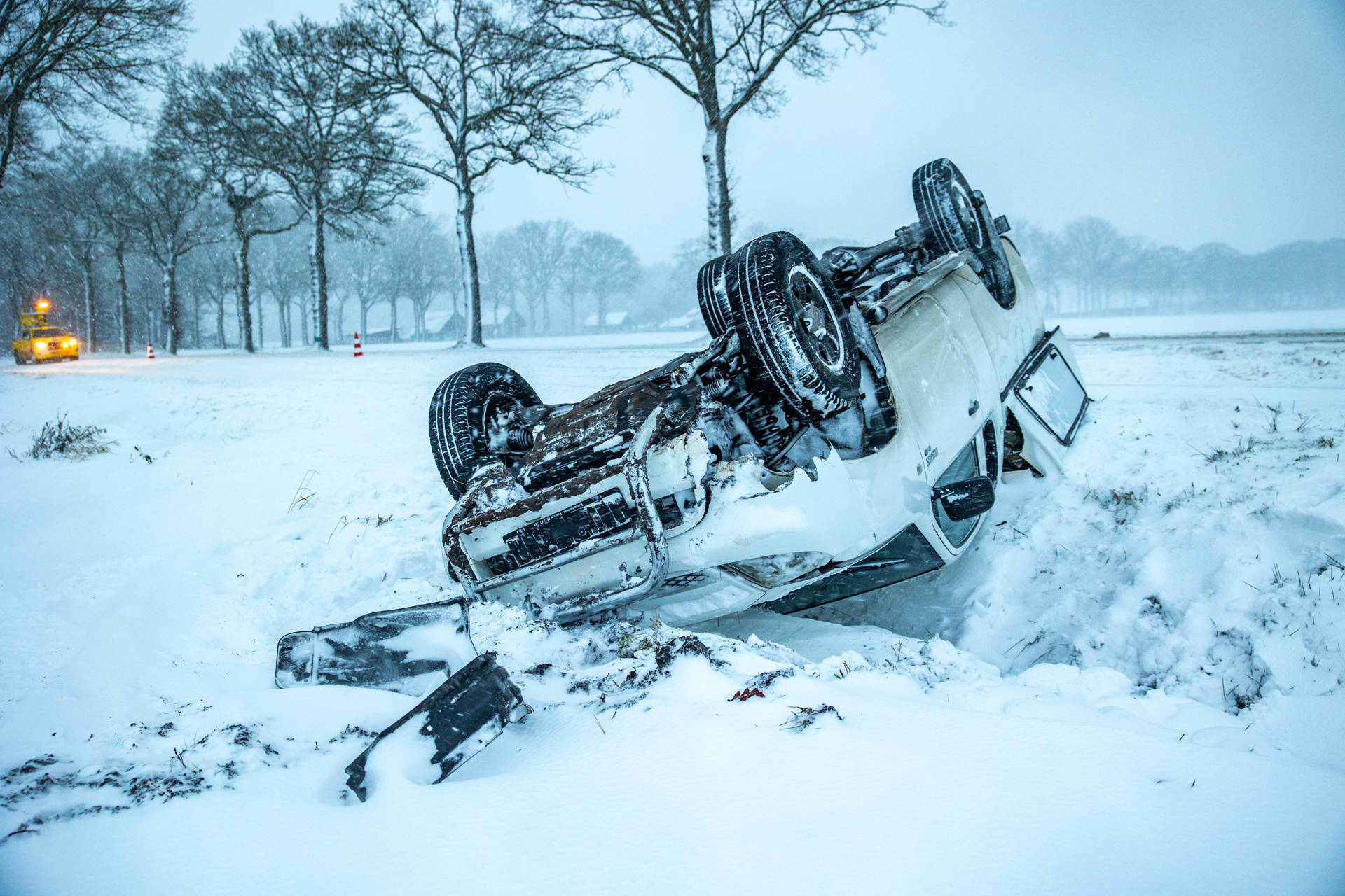 Sneeuw zorgt voor code oranje en sneeuwpret in Drenthe: volg hier alle ontwikkelingen