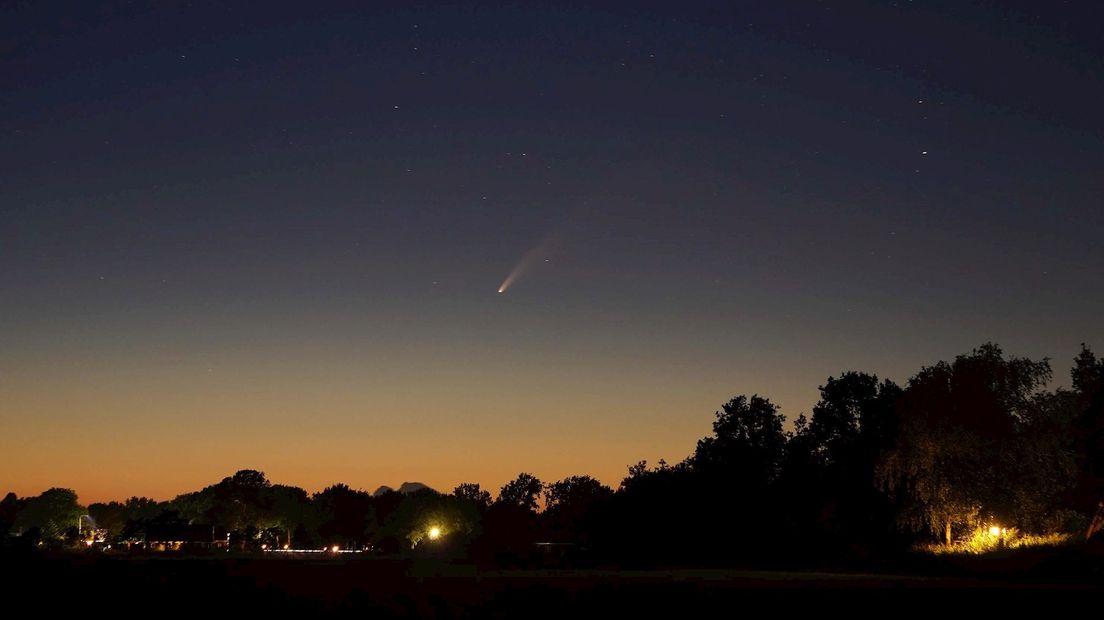 Komeet Neowise was vannacht te zien in Overijssel