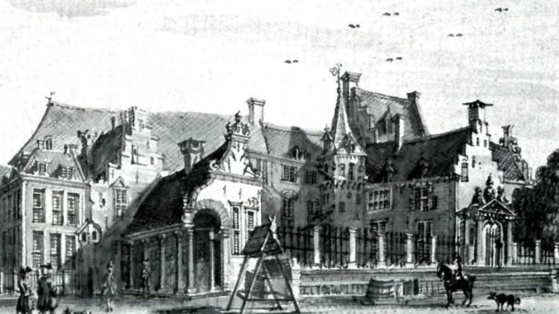 Hof van Gelre in Arnhem (provinciehuis in de achttiende eeuw).