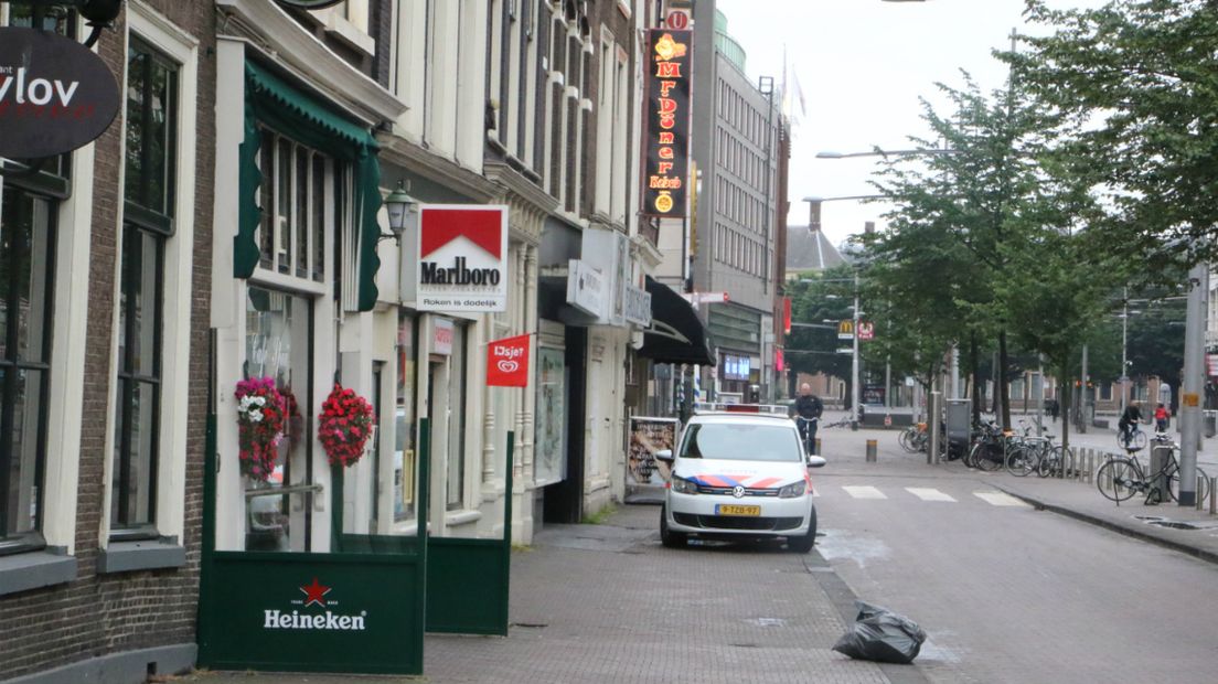 De politie hield een verdachte aan.