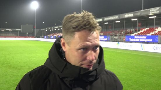 Van Dam na Almere City-FC Emmen (4-2): 'Voor de eerste helft neem ik verantwoordelijkheid'