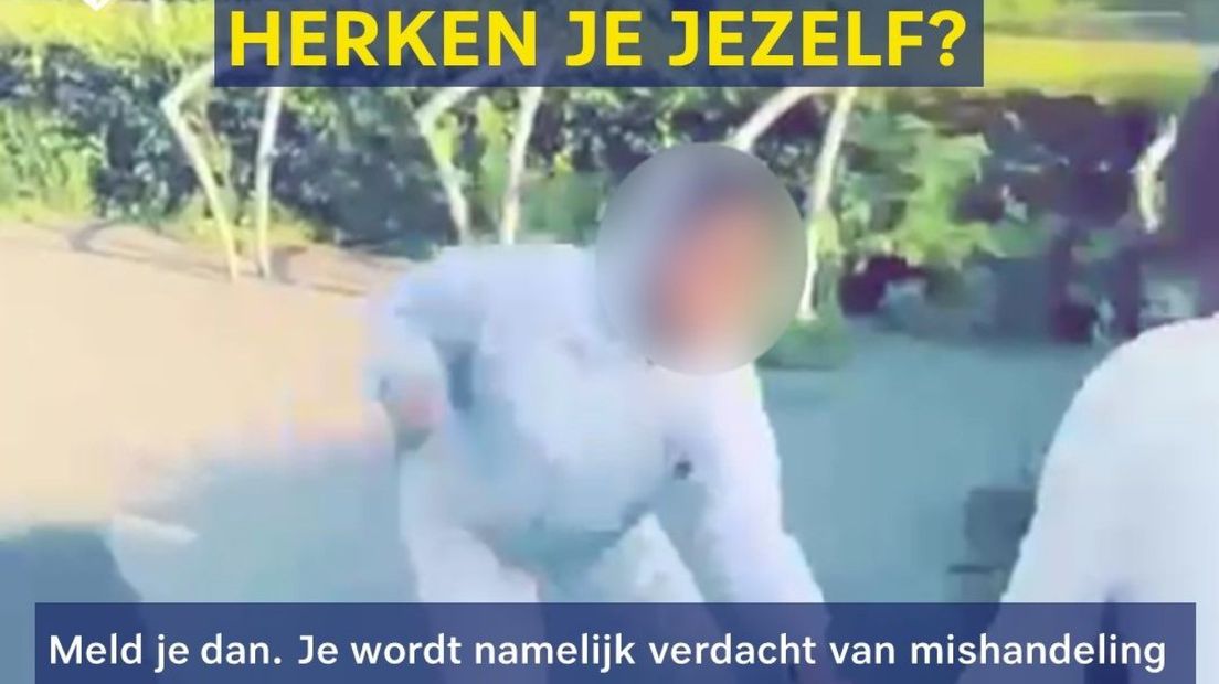 Geblurde beelden van de mishandeling
