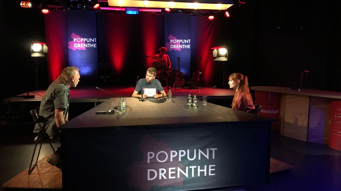 De studio setting Discover Drenthe Live van Poppunt Drenthe