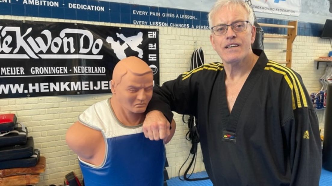 Taekwondotrainer Henk Meijer uit Groningen