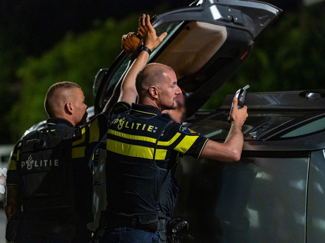De man was meteen aan de beurt voor een blaastest.